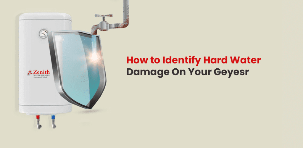 hard water damage on geyser
